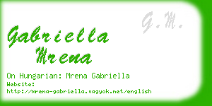 gabriella mrena business card